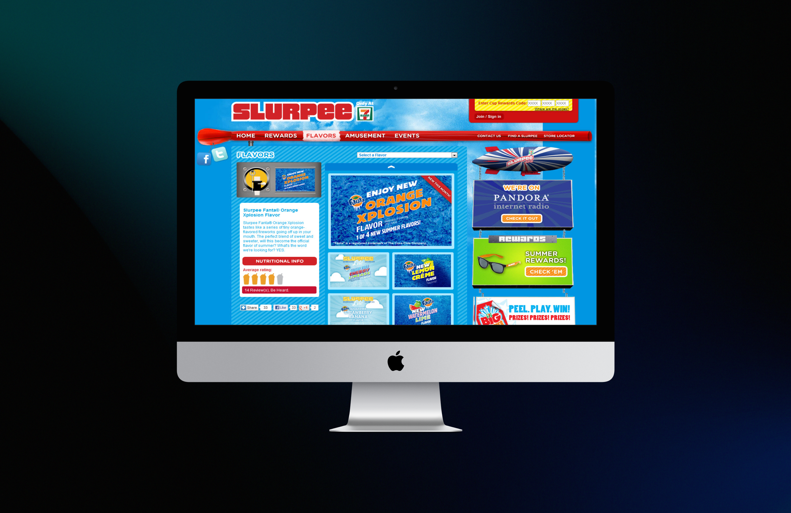 Slurpee home page.